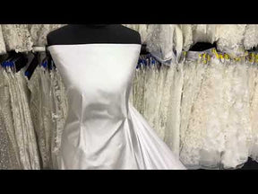Ivory Silk Blend Duchess Satin - P752