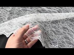 Ivory Raschel Lace - P412