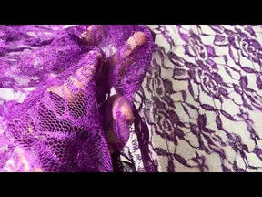 Purple Raschel Lace - P618