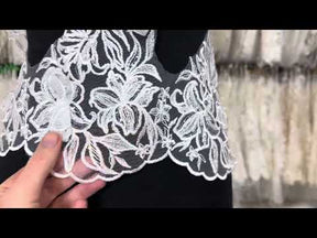 Ivory Embroidered Lace Trim (Small) – Calinda