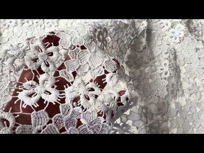 Silver Guipure Lace - P801