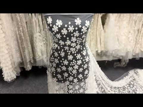 Ivory Embroidered Lace - EB5046