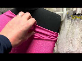 Light Pink Glitter Jersey Fabric - Daredevil