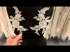 Ivory Sequin Lace Appliques - Ondine
