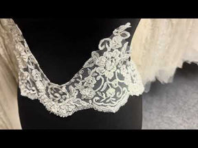 Ivory Sequin Lace Trim - Trivia