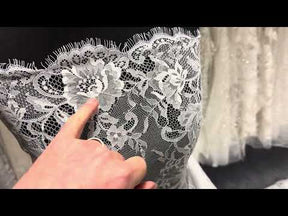 Ivory Raschel Lace - P195