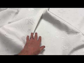 Ivory Italian Silk Blend Brocade - BR1018