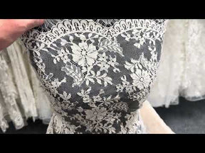 Oyster Pink Chantilly Lace - P294