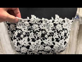Ivory Sequin Guipure Lace - P220