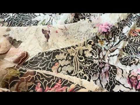 Ivory Printed Sequin Tulle – EB3010