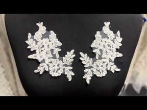 Ivory Beaded Lace Appliques - Noisy