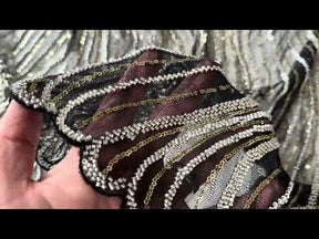 Black and Gold Embellished - EB1064