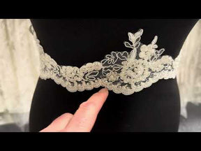 Ivory Beaded Lace Trim - Liberation