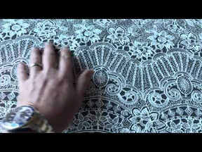 Ivory Embroidered Lace - Tremendo