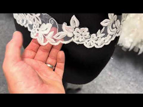 Ivory Embroidered Edging - T688
