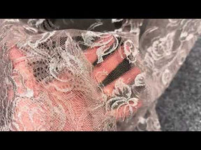 Rose with Silver Chantilly Lace - P882