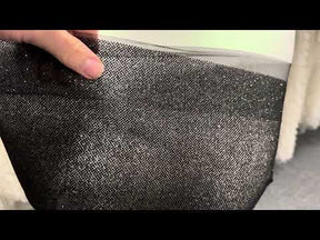 Black Glitter Tulle - Salvage