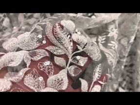 Ivory Beaded Embroidery Lace - Cheney