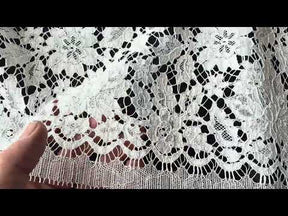 Ivory Eco Corded French Lace - LA4003