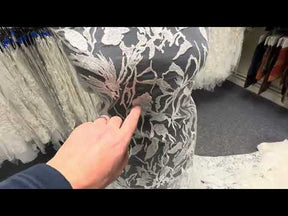 Ivory Sequin Embellished Embroidered Lace - Kiora