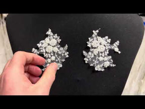 Ivory Floral Lace Appliques - T24