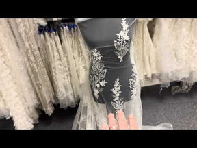 Ivory Beaded Embroidery Lace - EB1099