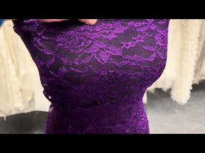 Purple Raschel Lace - P618