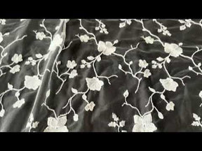 Ivory French Embroidered Lace - Layne