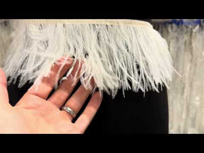 Ivory Feather Trim - Otis