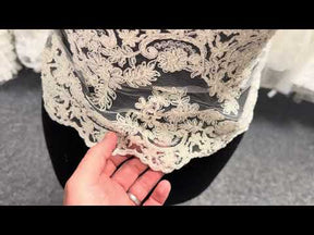 Ivory Corded Beaded Edging - T378