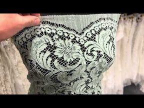 Celadon Green Chantilly Lace - P244