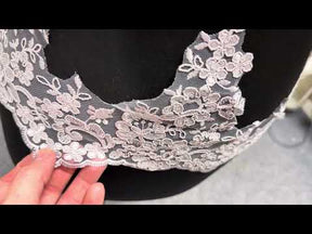 Silver Corded Lace Trim - T660