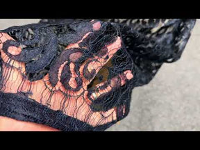 Navy Blue Italian Lace - P883