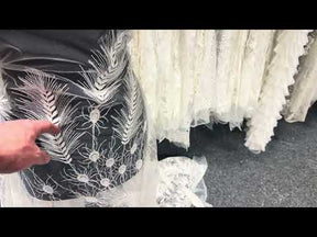 Ivory Sequin Embroidery Lace - EB3025