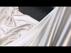 Ivory Polyester Satin - Sheen