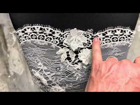 Ivory 3D Embroidered Beaded Lace - LA9001