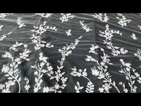 Ivory Beaded Lace - EB1073