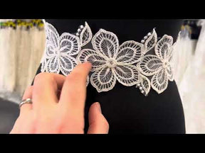 Ivory Corded Lace Trim - Daffodil