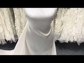 Pale Ivory Silk Blend Mikado - P598