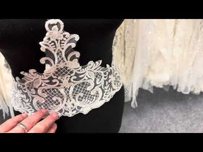Ivory Sequin Edging - EF3001