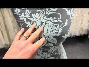 Baby Blue Embroidered Lace – EB5018
