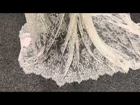 Ivory Sequin Lace - LB6004