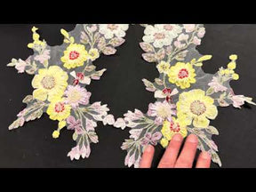 Multicoloured Lace Appliques - MT4020