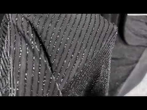 Black Beaded Georgette - Baffle