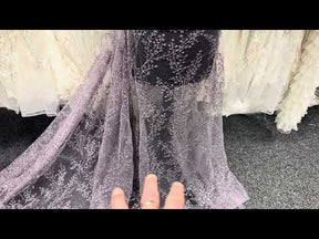 Purple Sequin Lace - EB3065