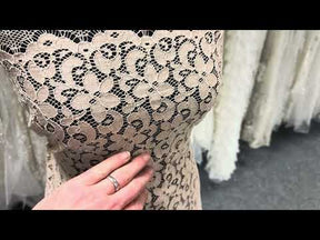 Coffee Corded French Lace - LA4008