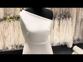 Ivory Polyester Heavy Crepe - Theatre