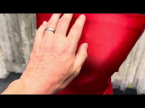 Red Polyester Lightweight Duchess Satin - P44