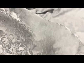 Silver Brocade Fabric - BR1010