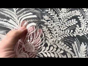 Ivory Sequin Embroidery Lace - EB3025